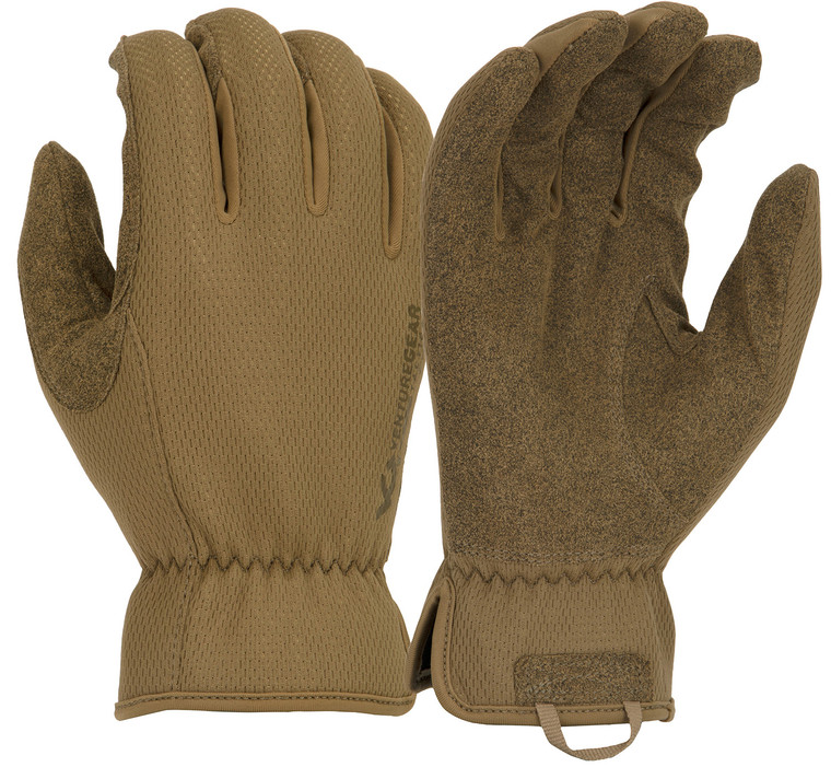 Pyramex VGTG20TL Operator Gloves MediumDuty Brown Synthetic Leather Large - VGTG20TL