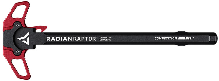 Radian Weapons R0232 Raptor Competition Ambi Charging Handle Red Fits MilSpec AR15 Platform - R0232