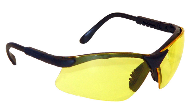 Radians RV0140CS Revelation Glasses Adult Yellow Lens AntiFog Black Frame - RV0140CS
