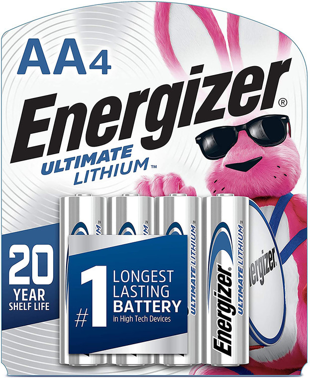 Energizer L91SBP4H3 AA Ultimate Lithium Silver 1.5V Lithium Qty 4 Single Pack - L91SBP4H3