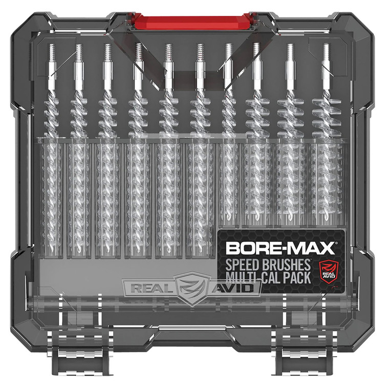 Real Avid AVBMSBS BoreMax Speed Brush Set MultiCaliber NickelPlated - AVBMSBS