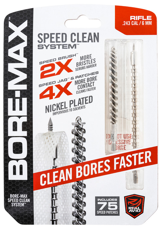 Real Avid AVBMSET243 BoreMax Speed Clean Upgrade Set 243 Cal Rifle - AVBMSET243