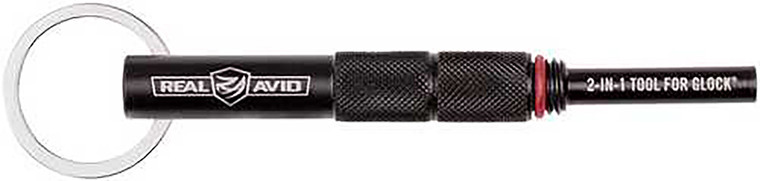 Real Avid AVGLOCK21 2In1 Tool Black Steel Handgun Fits Glock Knurled Handle - AVGLOCK21