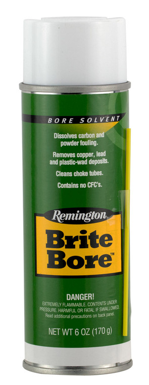 Remington Accessories 18394 Brite Bore  Removes Carbon Powder Lead Plastic Fouling 6 oz Aerosol - 18394