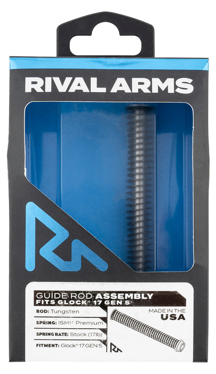 Rival Arms RA50G121T Guide Rod Assembly  Tungsten Stainless Steel for Glock 17 Gen5 - RA50G121T