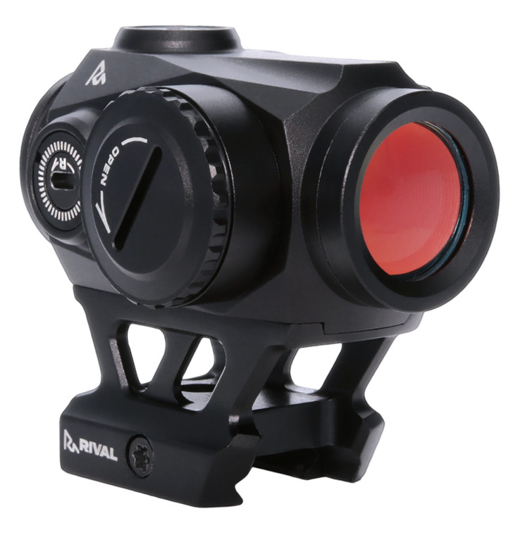 Rival Arms RARA8122BN X2 Red Dot  Black Anodized 1 X 22 mm 2 MOA Red Dot - RARA8122BN