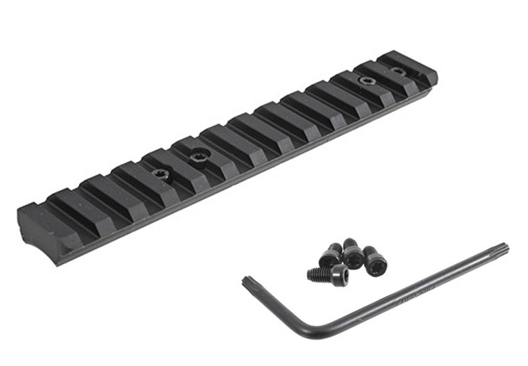 Ruger 90674 Picatinny Rail  Black Anodized Aluminum Fits Ruger American Rimfire 0 MOA - 90674
