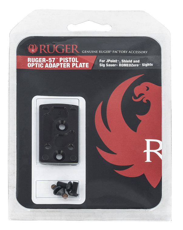 Ruger 90723 Ruger57 Optic Adapter Plate Pistol Black Anodized Aluminum - 90723