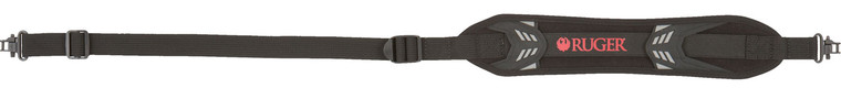Ruger 27834 Mesa Sling  Adjustable Length Black with Red Ruger Logo Neoprene with 500 lbs Tested Swivels - 27834