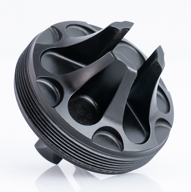 Rugged Suppressors FC006 Flash Hider Front Cap  7.62mm Black Steel for Some Rugged Suppressors - FC006