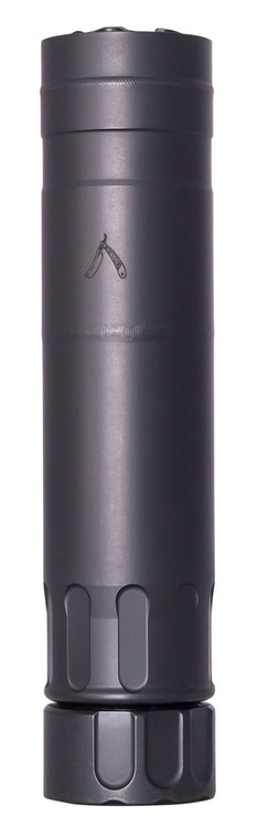 Rugged Suppressors RZR01762 Razor762  7.62mm 1.50 Diameter Stainless Steel Black Cerakote Finish 5824 tpi - RZR01762