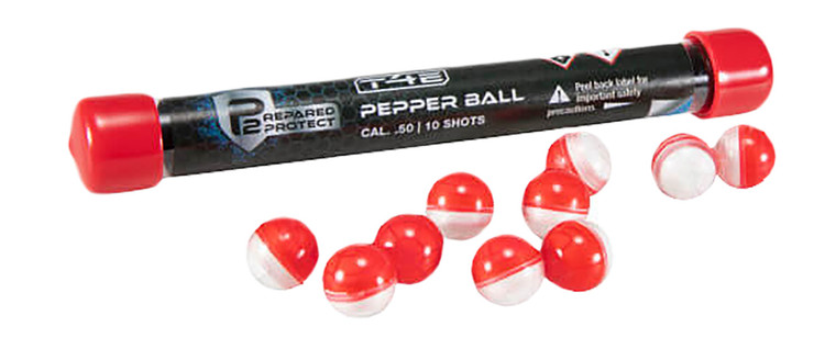 RWSUmarex 2292301 Pepperballs Training Red White Pepper Ball 10 Pack - 2292301
