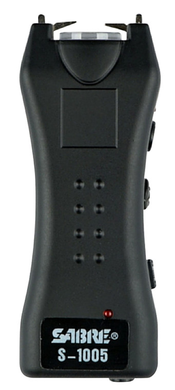Sabre S1005BK Mini Stun Gun  Black Includes FlashlightHolsterWrist Strap - S1005BK