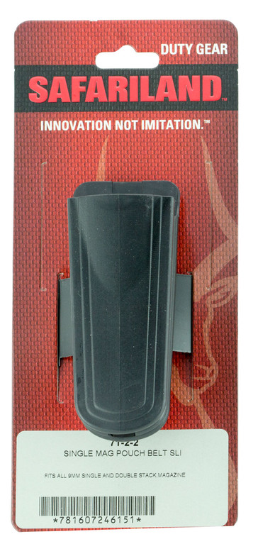 Safariland 7122 Double Mag Pouch  Belt Slide Mount Black Polymer  fits 1.50  2.25 Wide Belt - 7122