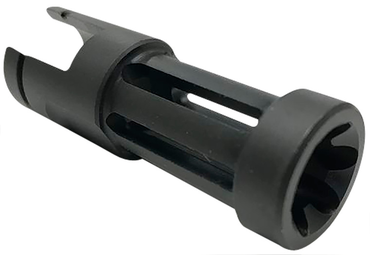 Samson 040606203 Flash Hider  Black Oxide Stainless Steel with 2.50 OAL  .860 Diameter for Ruger 1022 - 40606203