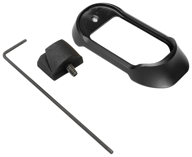 Shield Arms G43X48MAGWELLPRMBLK Premium Magwell  Compatible wGlock 43X48 Black Anodized Aluminum - G43X48MAGWELLPRMBLK