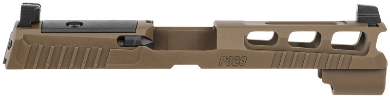 Sig Sauer 8900953 P320  Sig P320 9mm Luger PVD Coyote Brown Stainless Steel Optic Ready Slide XRAY3 Suppressor Sights Compatible With ROMEO1  ROMEO Pro - 8900953
