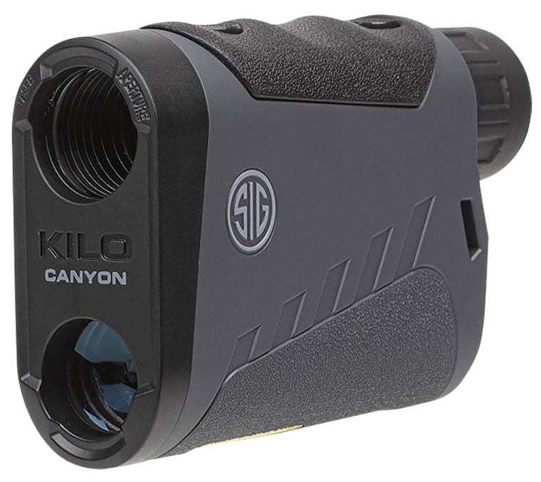 Sig Sauer ElectroOptics SOKCN606 Kilo Canyon Monocular Laser Rangefinder BlackGray Black Rubber Armor 6x22mm 3000 yds Max Distance LED Display - SOKCN606