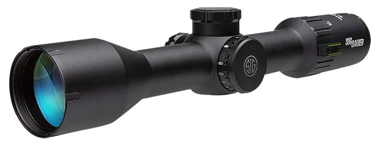 Sig Sauer ElectroOptics SOW63112 Whiskey6  Black 318x44mm 30mm Tube MOA Milling Hunter 2.0 Reticle Features Locking Turrets - SOW63112