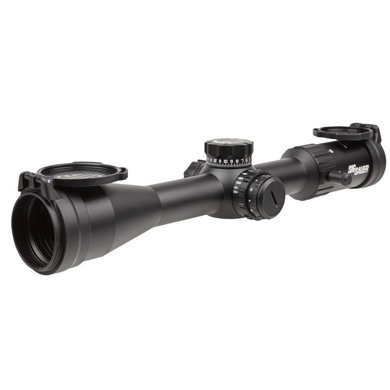 Sig Sauer ElectroOptics SOW44002 Whiskey4  Black 416x44mm 30mm Tube Illuminated MOA Milling 2.0 Reticle - SOW44002