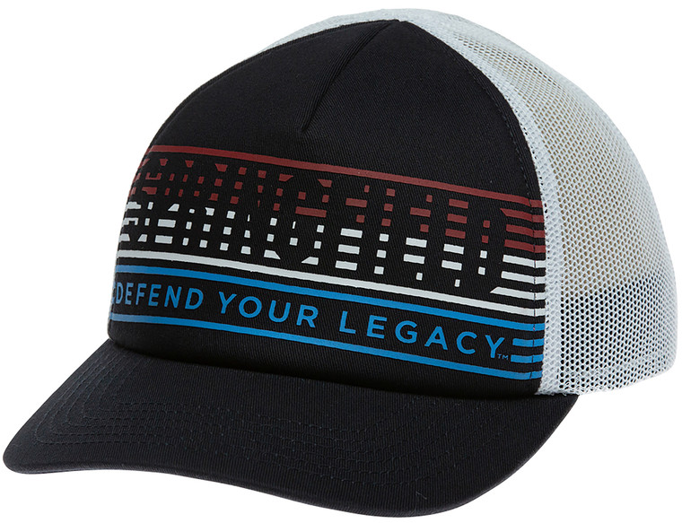 Springfield Armory GEP2380 Retro 80s90s Trucker Hat NavyWhite Adjustable Snapback OSFA Structured - GEP2380