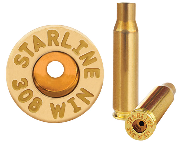 Starline Brass 308WINEUP50 Unprimed Cases  7.62x51mm NATO Rifle Brass 50 Per Bag - 308WINEUP50