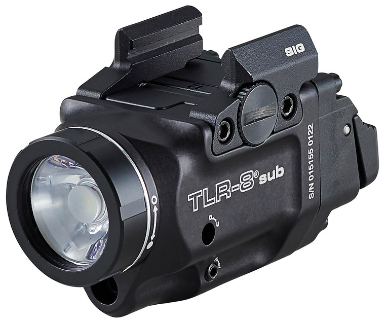 Streamlight 69417 TLR8 Sub Gun Light with Red Laser  Black Anodized 500 Lumens White LED Sig Sauer P365 - 69417