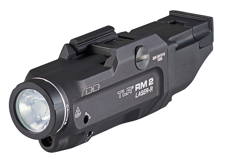 Streamlight 69448 TLR RM 2 Laser Rail Mounted Tactical Lighting System  Black 1000 Lumens White LEDRed Laser - 69448