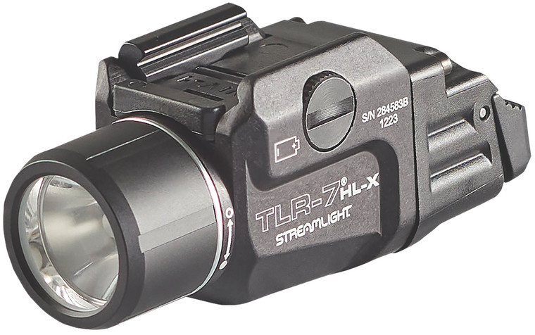 Streamlight 69458 TLR7 HLX USB Gun Light  Black Anodized 5001000 Lumens White LED - 69458