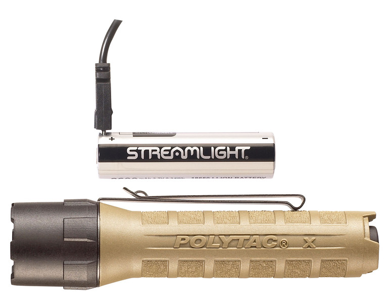 Streamlight 88612 PolyTac X USB  Coyote 35260600 Lumens White LED - 88612