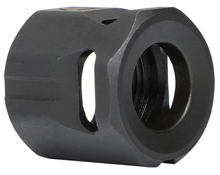 Strike Industries MCCIRCLE Micro Threaded Compensator Black Steel 12x28 Threads 0.64 OAL Compatible w 9mm357 SIG - MCCIRCLE