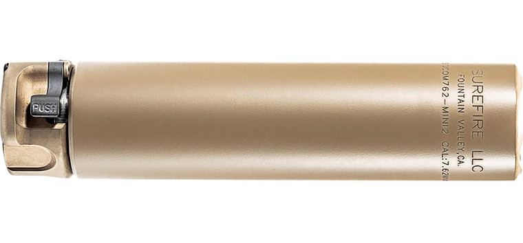 SureFire SOCOM762MINI SOCOM762MINI2  7.62mm 1.50 Diameter Flat Dark Earth AluminumStainless Steel - SOCOM762MINI
