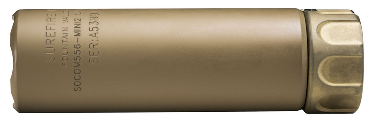SureFire SOCOM556MINI2DE SOCOM556MINI2  5.56x45mm NATO 1.50 Diameter Dark Earth AluminumStainless Steel - SOCOM556MINI2DE
