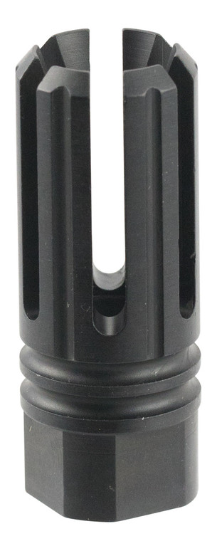 TacFire MZ10053BN 6 Prong Flash Hider Black Nitride Steel with 5824 tpi Threads 2.22 OAL  0.87 Diameter for 308 Win AR10 - MZ10053BN