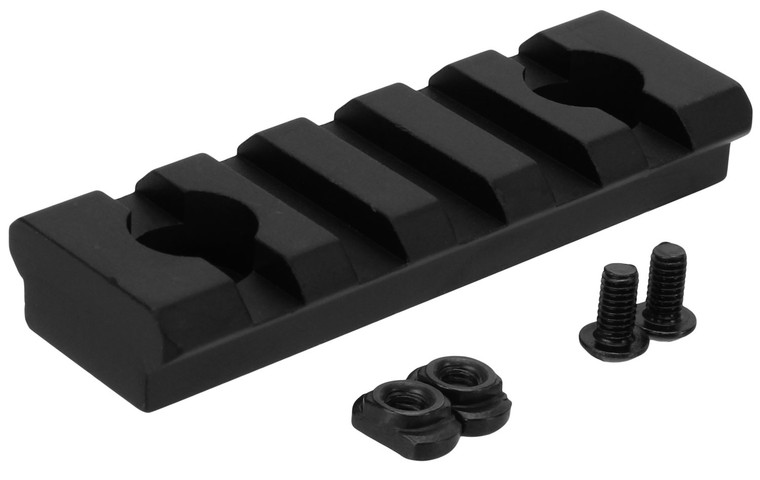 TacFire MAR105S MLOK Accessory Picatinny Rail 2 38  Black Anodized - MAR105S