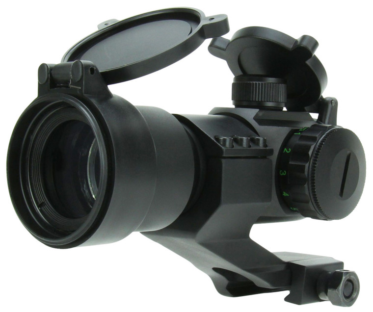 TacFire RD004 1x30 Dual Illuminated RedGreen Dot Sight  Black Anodized 1 x 30 mm 2 MOA Dot - RD004