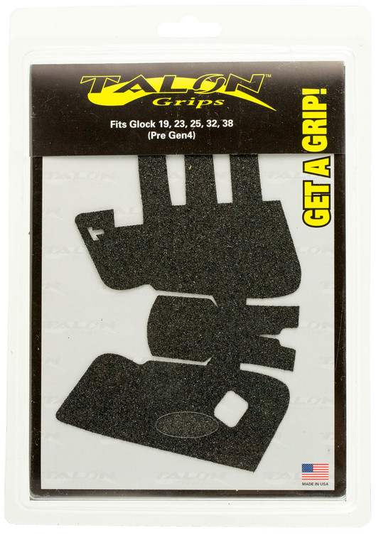 Talon Grips 104G Adhesive Grip  Compatible wGlock Gen13 1923253238 Black Textured Granulate - 104G