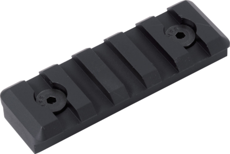 Timber Creek Outdoors M5SPRBL MLOK 5 Slot Picatinny Rail  Black Anodized - M5SPRBL