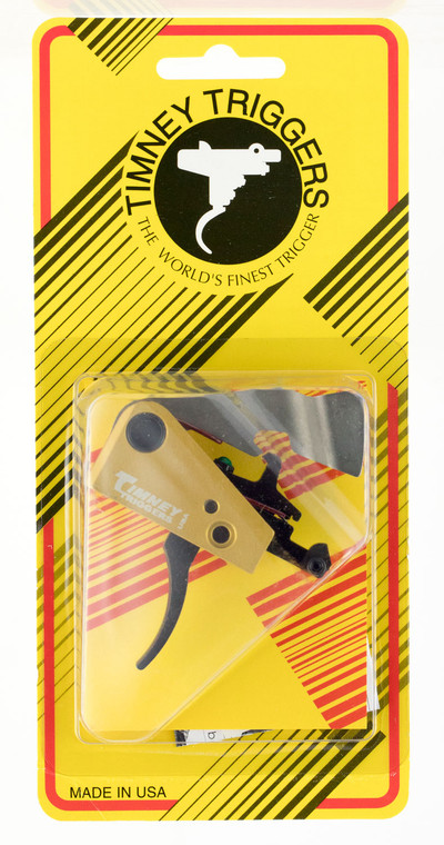 Timney Triggers 691S Featherweight  SingleStage Curved Trigger with BlackGold Finish for FN SCAR17 - 691S