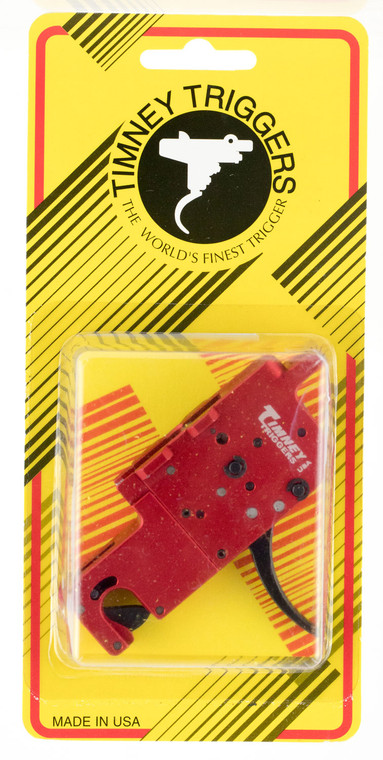 Timney Triggers 650 RPR  TwoStage Curved Trigger with 8 oz1 lb Draw Weight  BlackRed Finish for Ruger Precision - 650