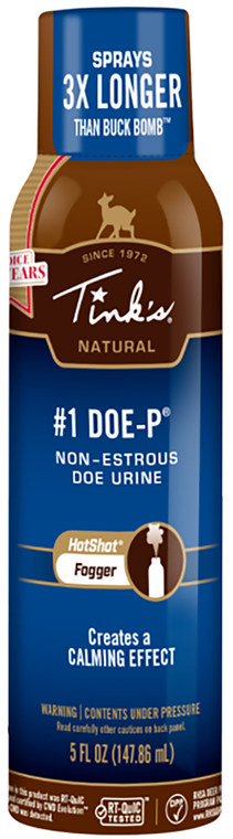 Tinks W5501 1 DoeP NonEstrous Fogger Deer Attractant Doe Urine Scent 5 oz Aerosol - W5501