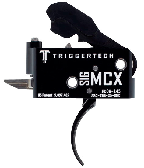 TriggerTech ARCTBB25NNF Adaptable  TwoStage Flat Trigger with 2.505 lbs Draw Weight  Black PVD Finish for Sig MCX - ARCTBB25NNF