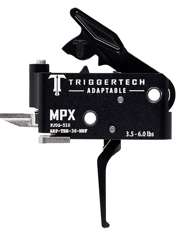 TriggerTech ARPTBB36NNF Adaptable  TwoStage Flat Trigger with 3.506 lbs Draw Weight  Black PVD Finish for Sig MPX - ARPTBB36NNF