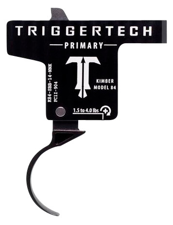 TriggerTech K84SBB14NNK Primary  SingleStage Curved Trigger with 1.504 lbs Draw Weight  Black PVD Finish for Kimber M84 - K84SBB14NNK
