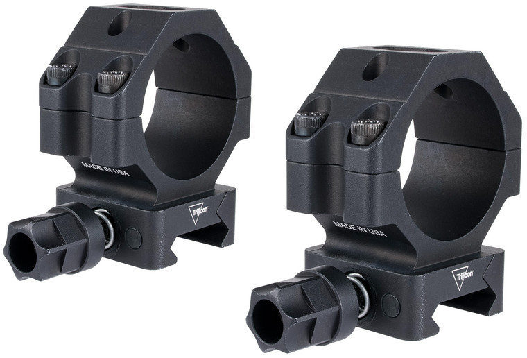 Trijicon AC22069 Scope Rings with QLOC Technology  Matte Black  34mm Medium - AC22069