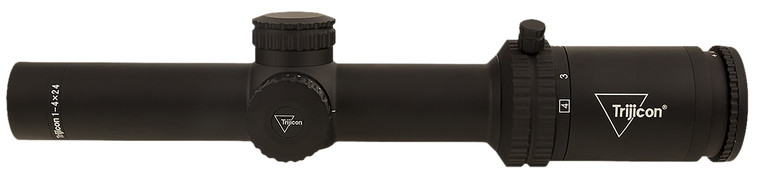 Trijicon 2900011 Credo  Matte Black 14x24mm 30mm Tube LED Illuminated Red MRAD Ranging Reticle - 2900011
