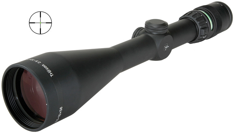 Trijicon 200024 AccuPoint  Black Hardcoat Anodized 2.510x56mm 30mm Tube Illuminated Duplex Crosshair wGreen Dot Reticle - 200024