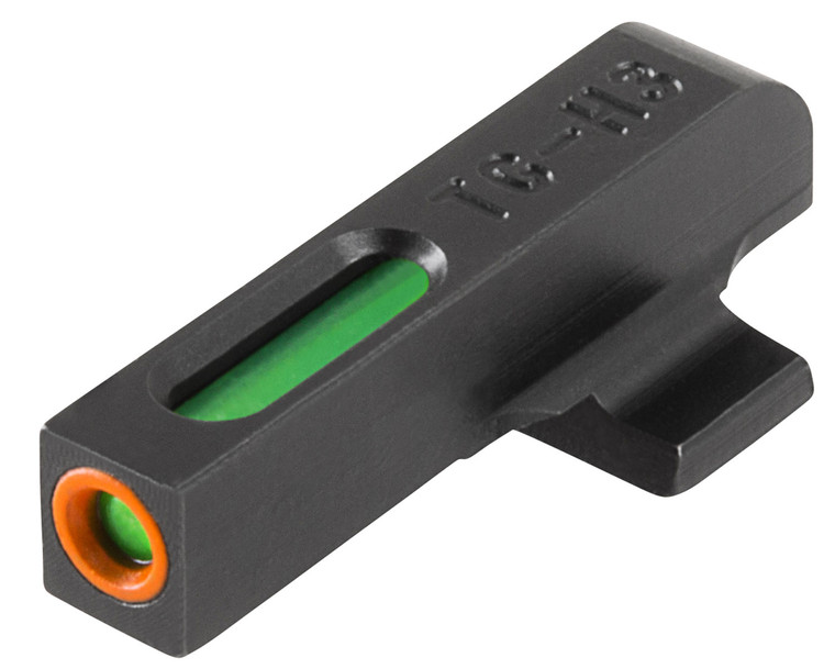 TruGlo TG13BR1PC TFX Pro  Black  Green Tritium  Fiber Optic Orange Outline Front Sight - TG13BR1PC