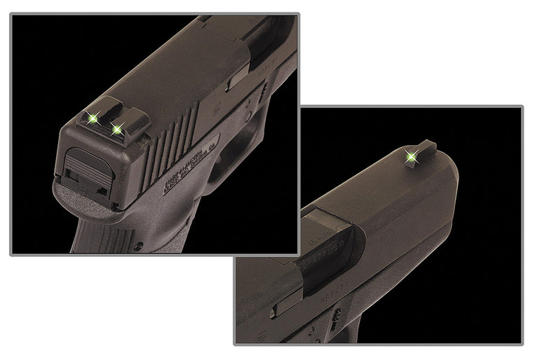 TruGlo TG231MP Tritium  Black  Green Tritium Front Sight Green Tritium Rear Sight - TG231MP