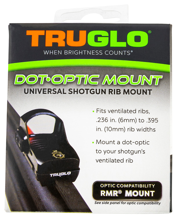 TruGlo TGTG8954U2 Universal Shotgun Rib Mounts  Black Trijicon RMR - TGTG8954U2